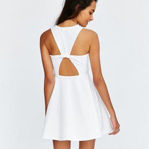 Kimchi Blue Textured Knit V Neck Skater Dress